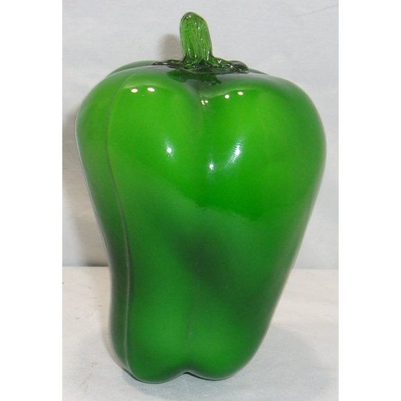 Beautiful Murano Style Encased Art Glass "Bell Pepper" 5 1/2" - Picture 3 of 10